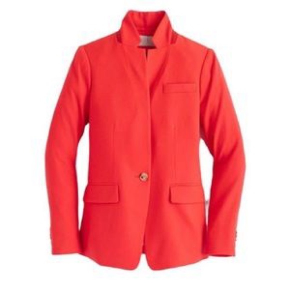 J Crew Regent Blazer sz 0 worn once in amazing orange
